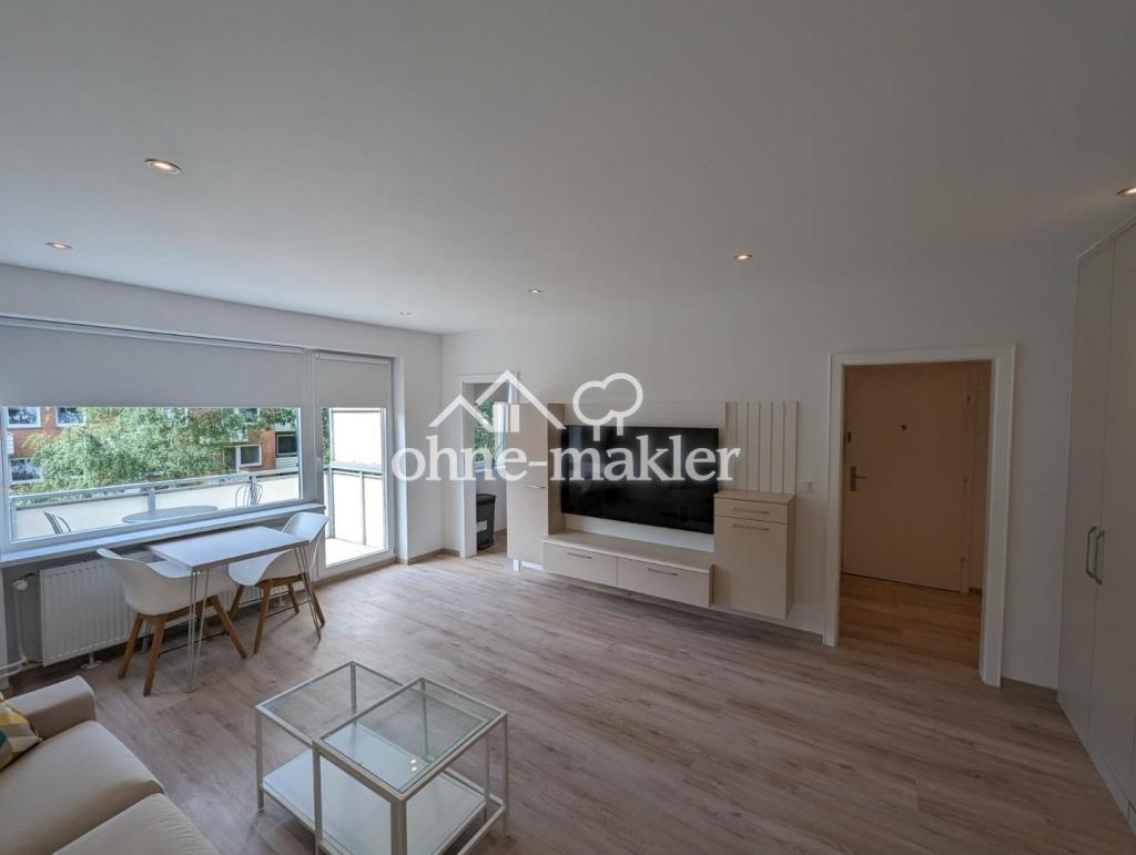 Möblierte Ein-Zimmer-Wohnung in Wandsbek mit Balkon, Garten und hochwertiger Ausstattung (All-Incl.) - Photo 3