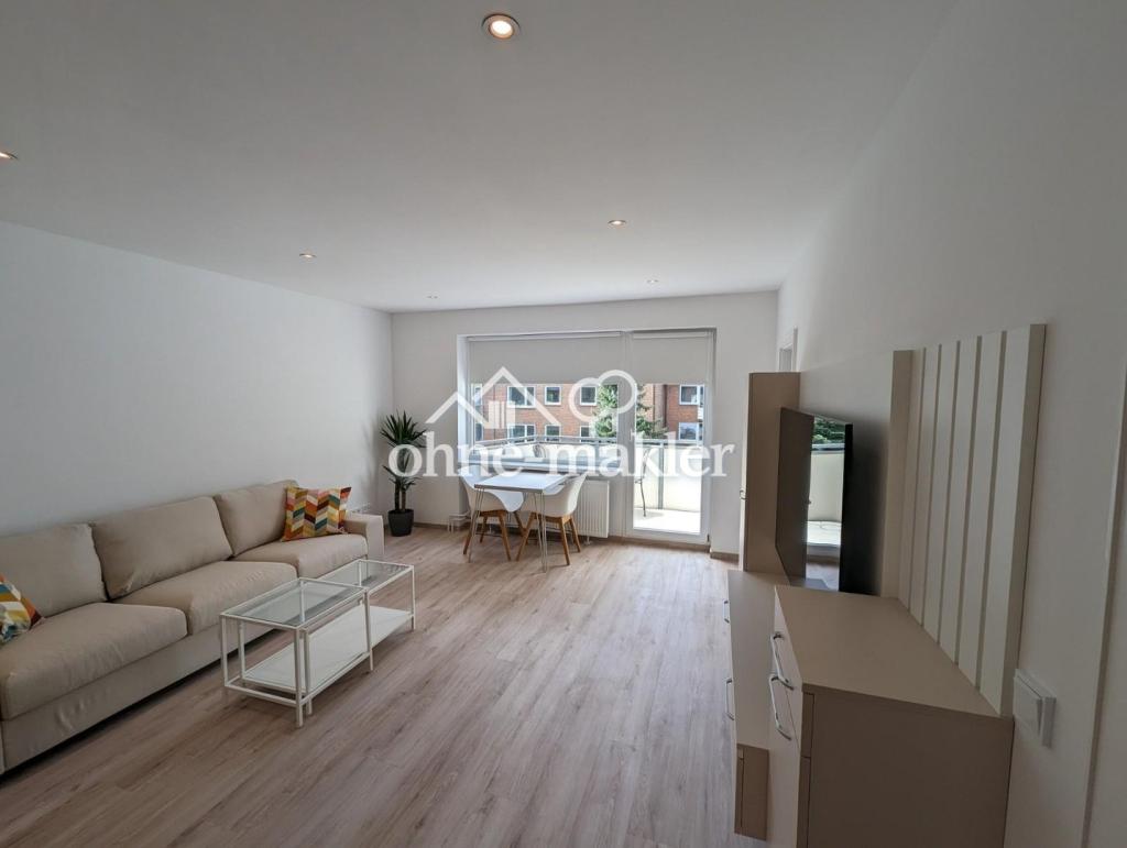 Möblierte Ein-Zimmer-Wohnung in Wandsbek mit Balkon, Garten und hochwertiger Ausstattung (All-Incl.) - Photo 4
