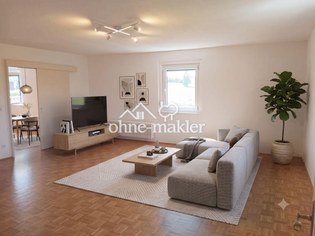 Frisch renovierte, helle 5 Zi-Whg Wohnung mit eigenem Eingang und Balkon in Aidhausen - Photo 1
