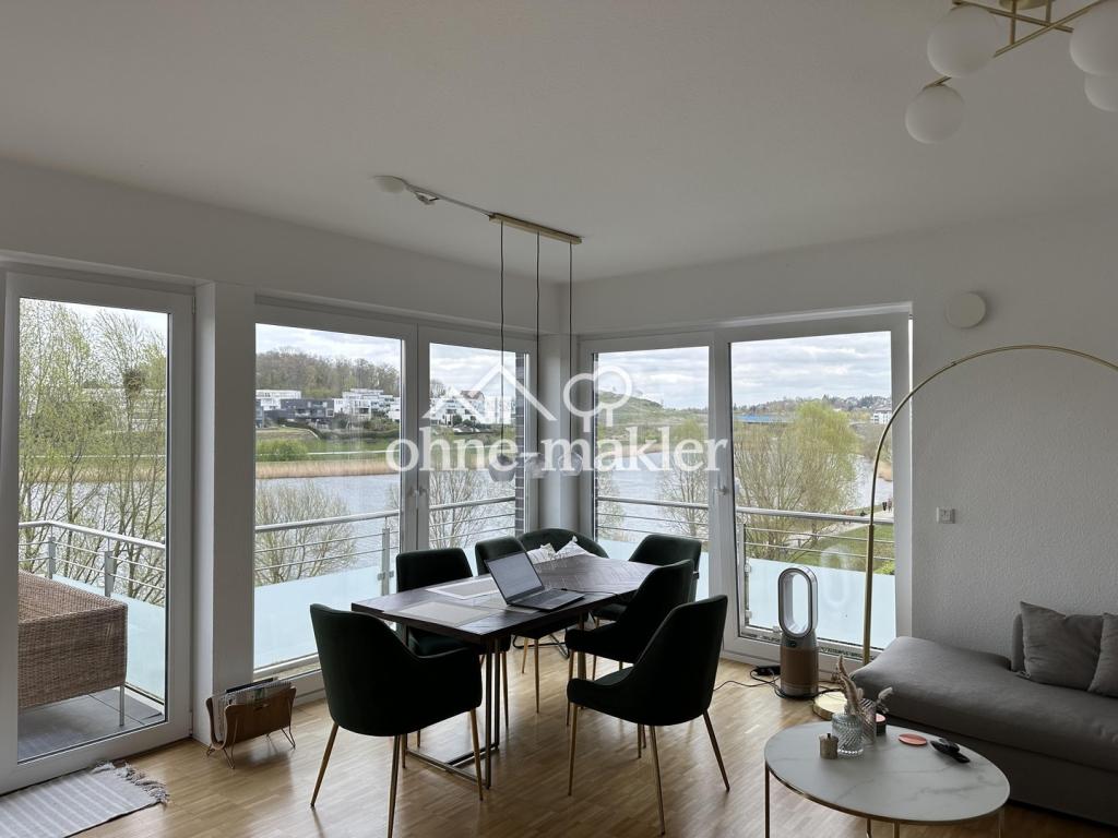 Exklusive 3,5 Zimmer Wohnung, Phoenixsee 1. Reihe, frontale Seesicht - Foto 5