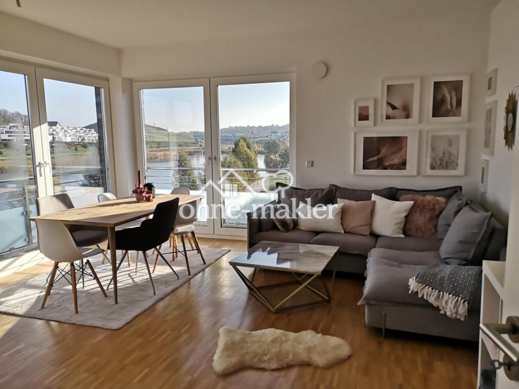 Exklusive 3,5 Zimmer Wohnung, Phoenixsee 1. Reihe, frontale Seesicht - Foto 3