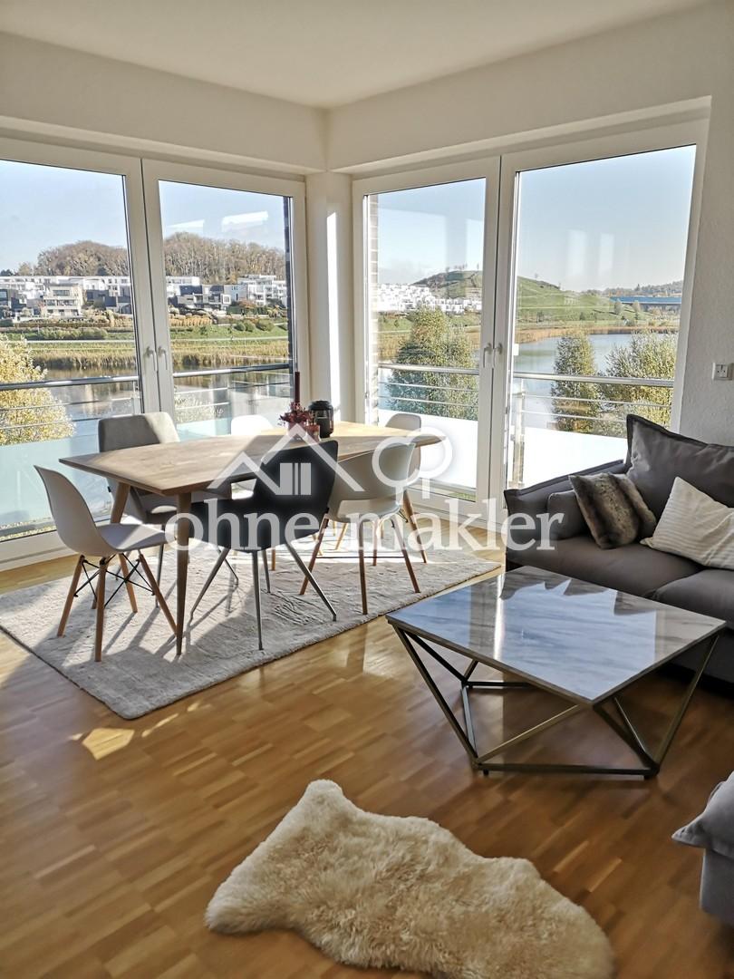 Exklusive 3,5 Zimmer Wohnung, Phoenixsee 1. Reihe, frontale Seesicht - Foto 2