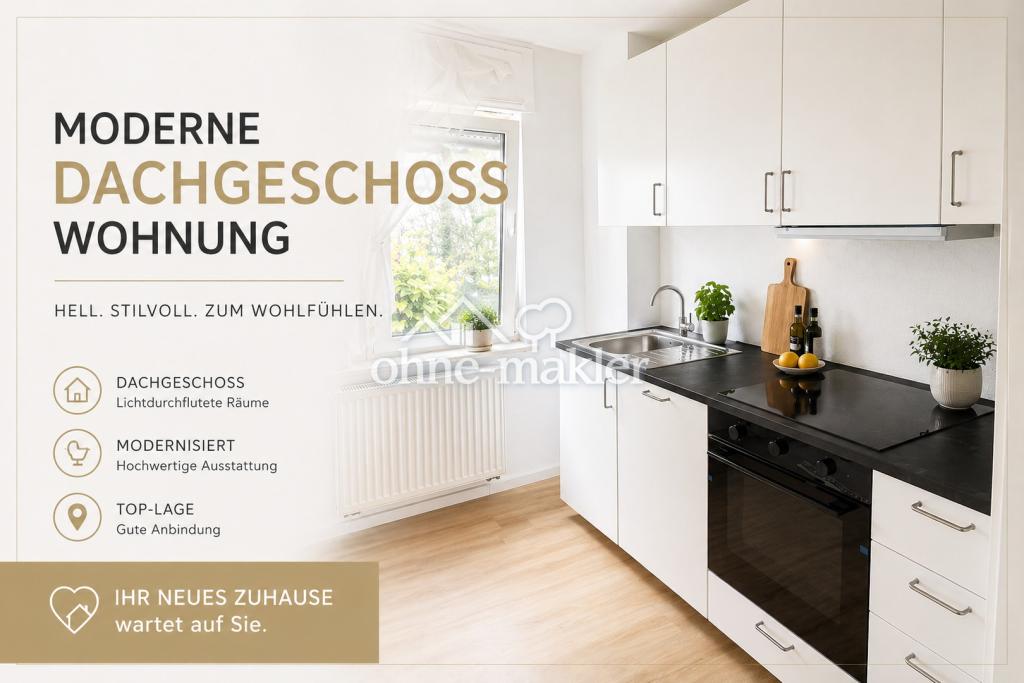 Erstbezug nach Sanierung! Schöne helle DG-3 Zimmerwohnung in Stuttgart Stammheim - Photo 5