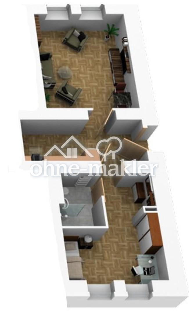 Altersgerechte 2-Raum-Erdgeschosswohnung 49m² in Buckau – erstklassig ausgestattet - Foto 3
