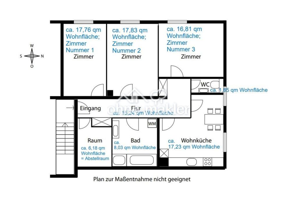 traumhafte 3,5 Zimmer Wohnung - renoviert - am Rande des Nibelungenviertels - WG-geeignet - Foto 2