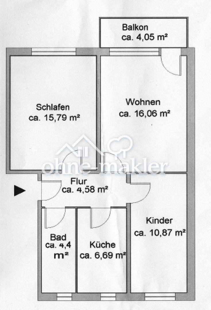 NachmieterIn gesucht. 3-Raum-Wohnung mit EBK und Balkon. - Foto 4