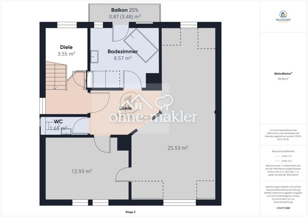 Wunderschöne, offene und modernisierte 2-Zimmer-Wohnung mit Balkon in Stuttgart-Untertürkheim - Photo 4
