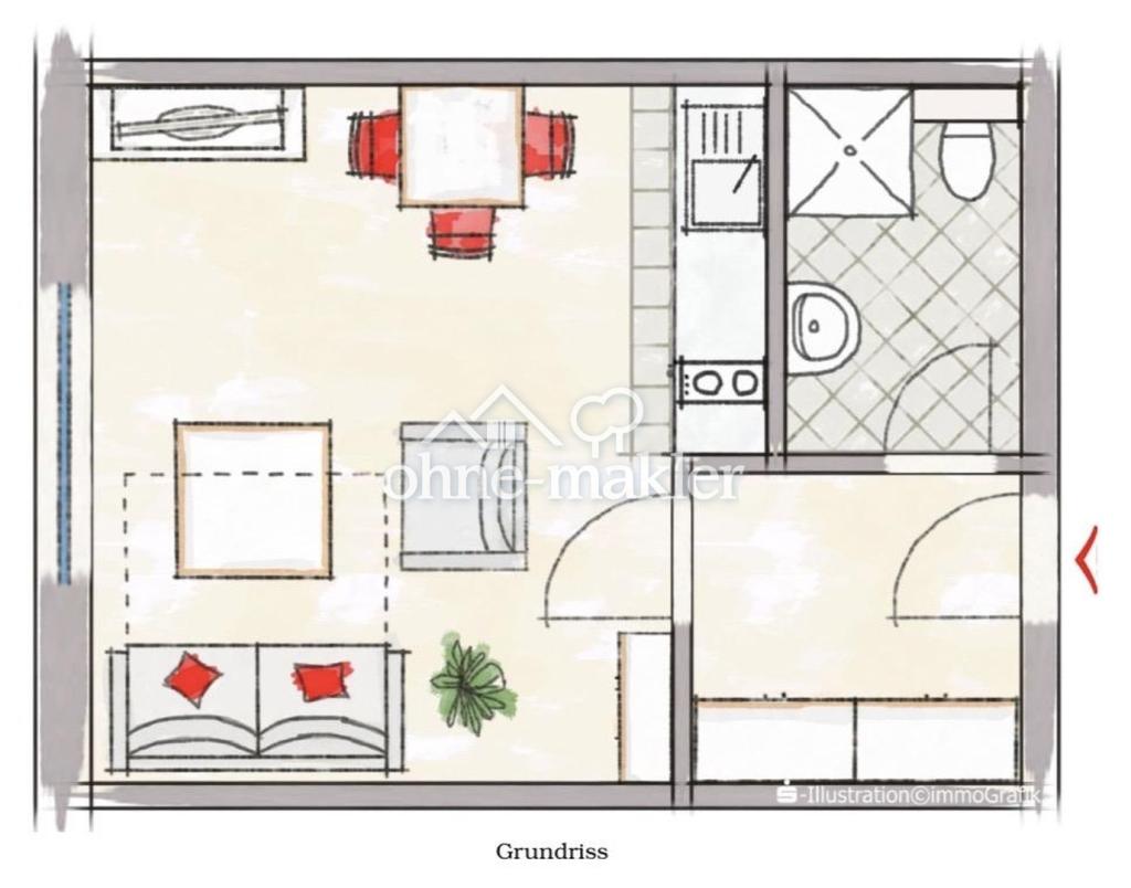 1-Zimmer Wohnung - Photo 5