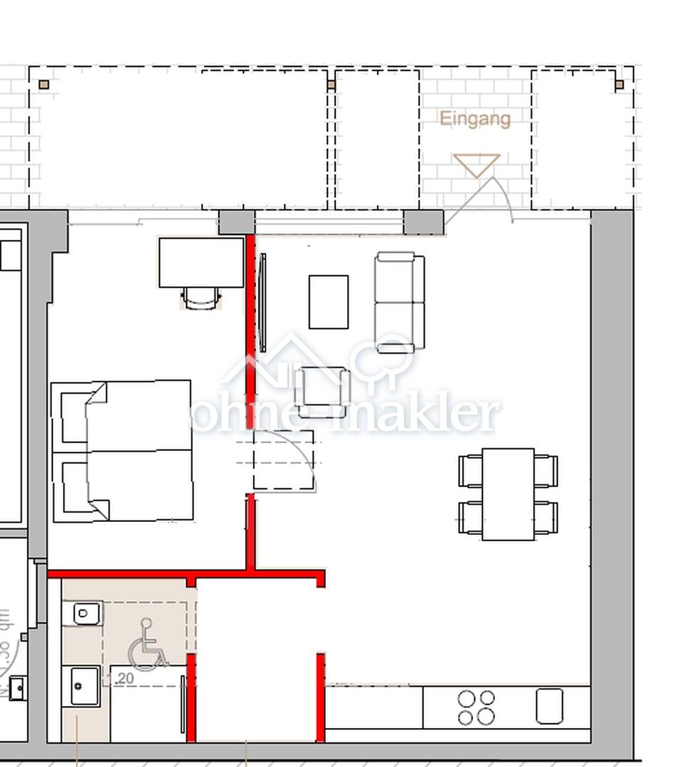 Modern geschnittene, barrierefreie Wohnung mit Terrasse - Photo 4