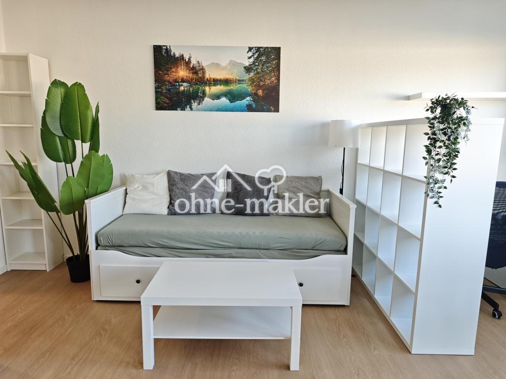 Erstbezug nach Sanierung: möblierte 1-Zi-Wohnung mit Balkon, Mannheim Oststadt - Photo 1