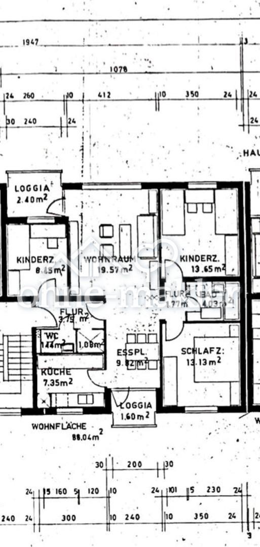Vollmöblierte 4-Zimmer-Wohnung mit zwei Balkonen und Gäste WC - Foto 3