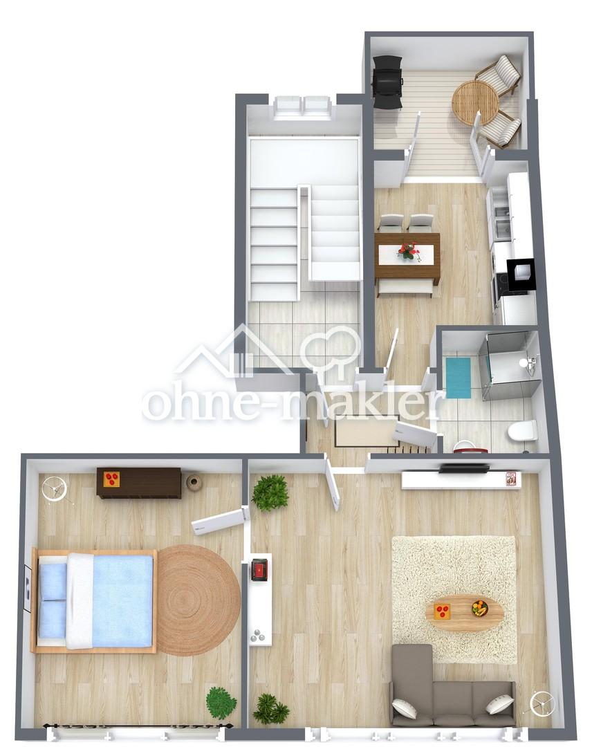 frisch renovierte 2-Zimmer Wohnung direkt am Hildesheimer Marktplatz - Foto 5