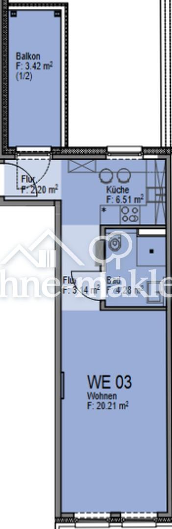 Moderne 1-Zimmer-Wohnung mit Balkon & Aufzug im Herzen von Hannover - Foto 5