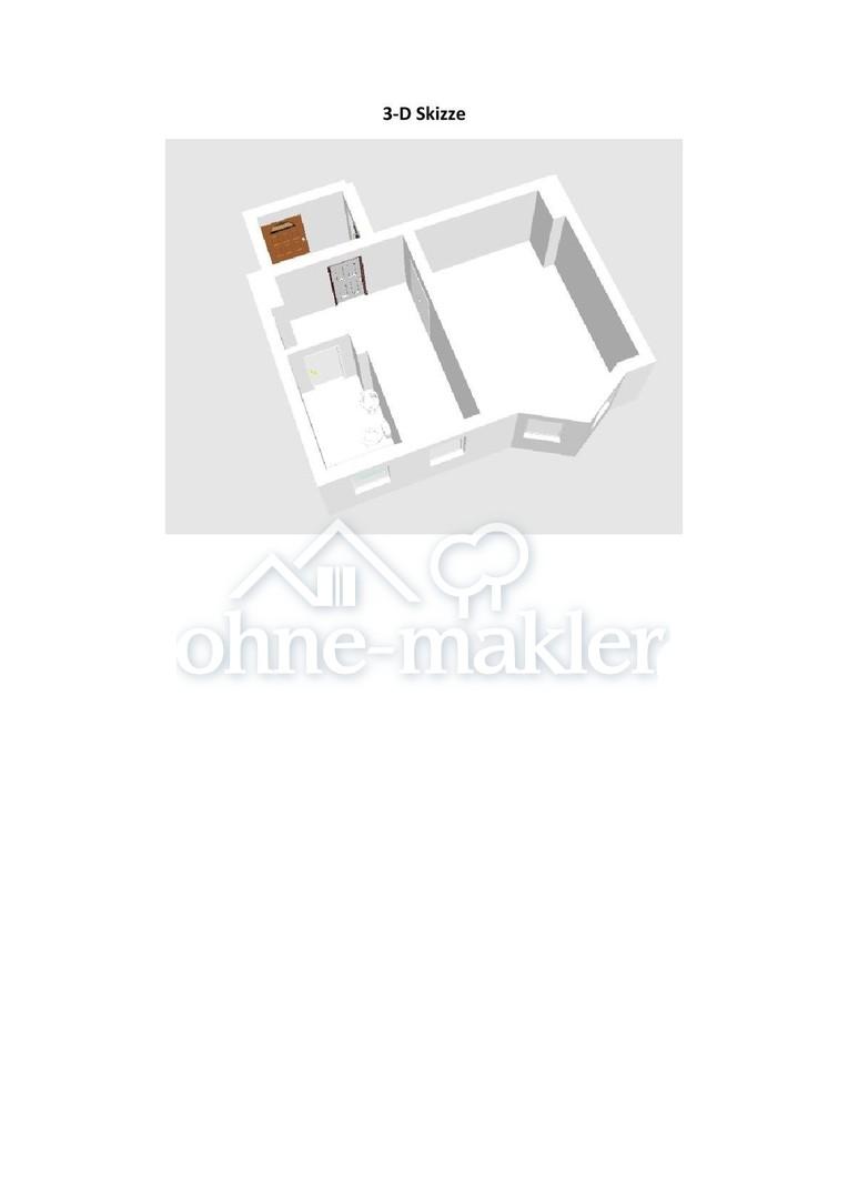1-Zimmer-Appartment mit separater Küche in der Nähe des Wasserturms - Foto 5
