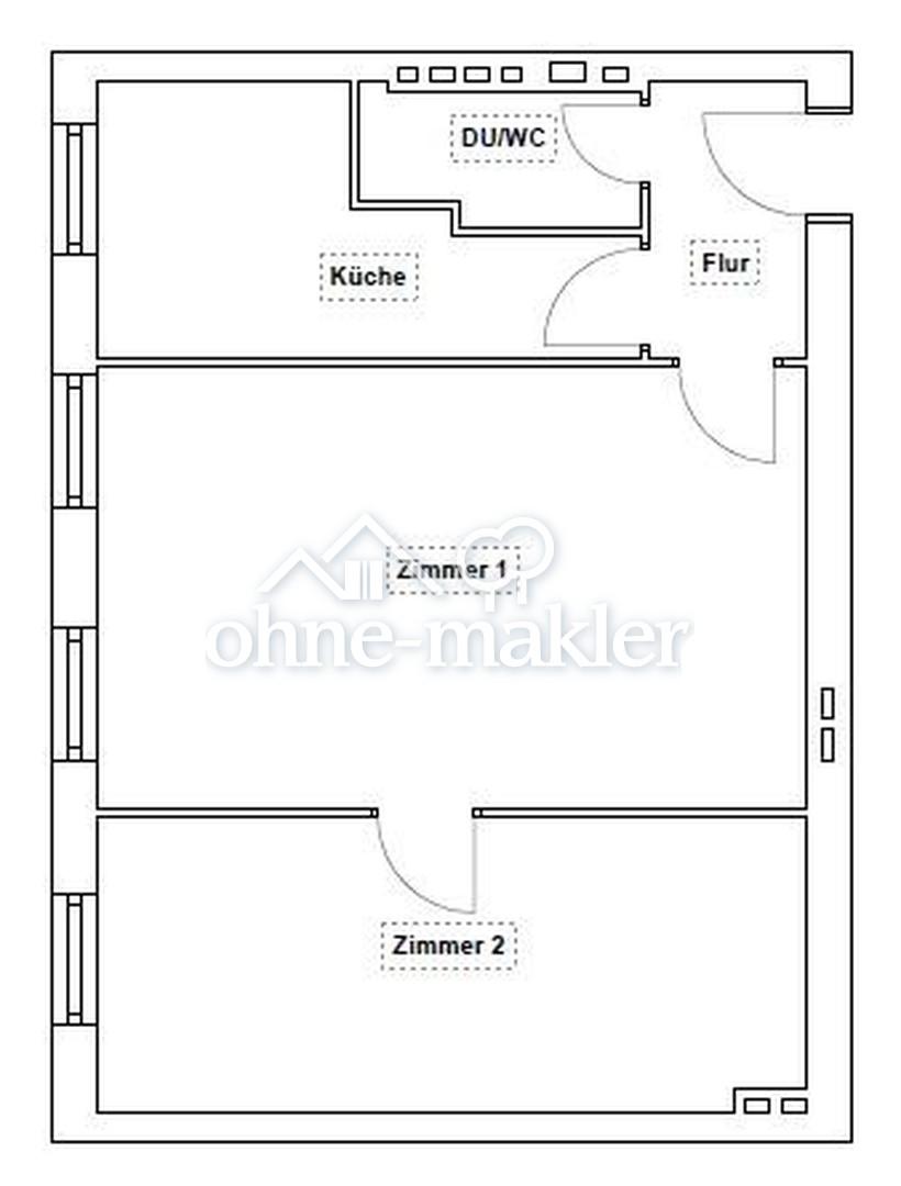 Helle 2-Zimmer Wohnung sofort bezugsfrei in Berlin-Wedding - Foto 4