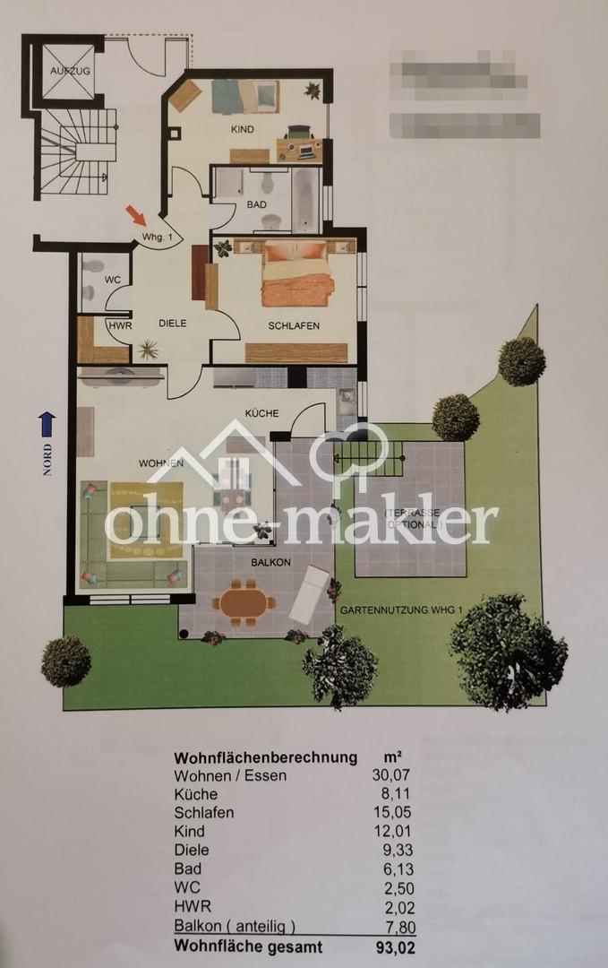 Moderne 3,5-Zimmer-Wohnung mit Balkon & Garten in Backnang-Maubach - Foto 5