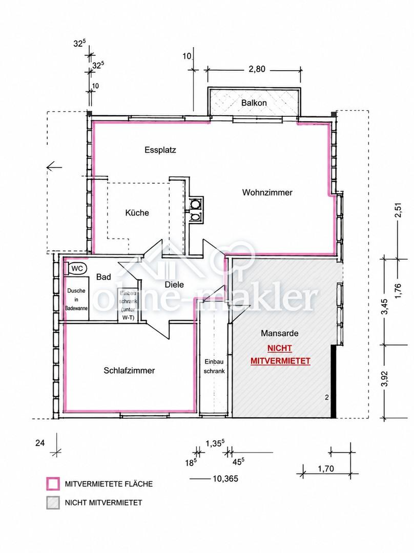 Lichtdurchflutete 2-Zimmer-Wohnung mit Einbauküche in 2-Familienhaus - Photo 2