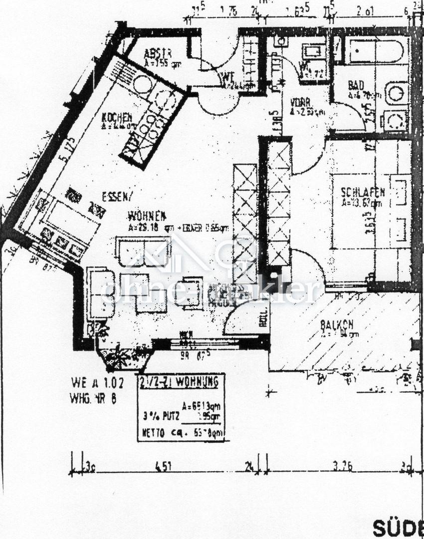 2 Raum Wohnung Ravensburg Oberzell - Foto 1