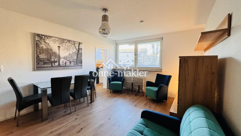 Möblierte 1-Zimmer-Wohnung mit Einbauküche in Frankfurt-Nied - Photo 1
