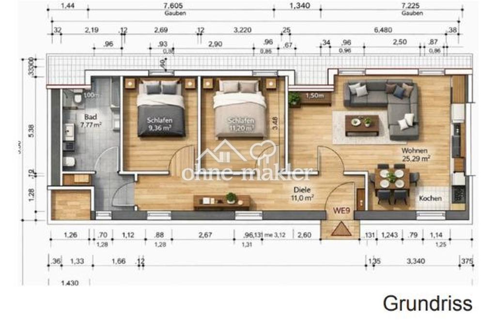Sanierte KfW-70 3-Zimmer-Wohnung mit eigenem Eingang - Photo 5