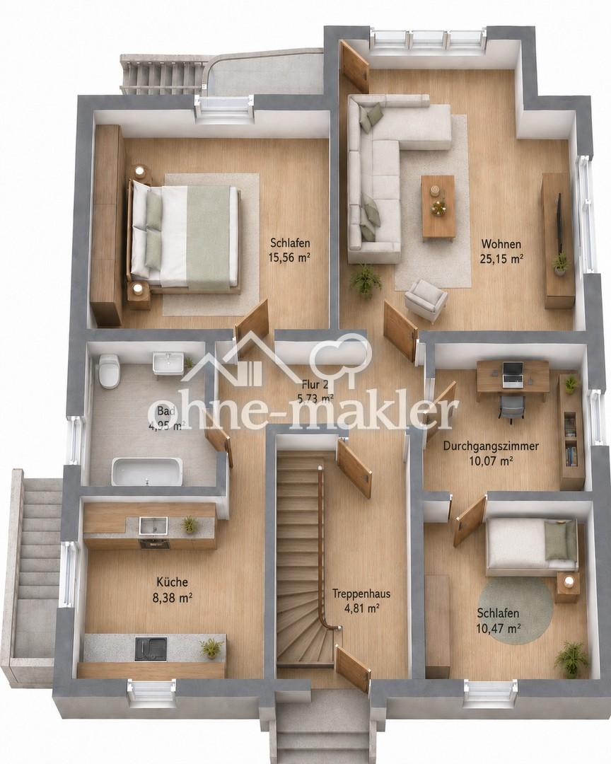 Familienfreunliche 4-Zimmer Wohnung im Erdgeschoss in Hildesheim - Himmelsthür - Photo 5