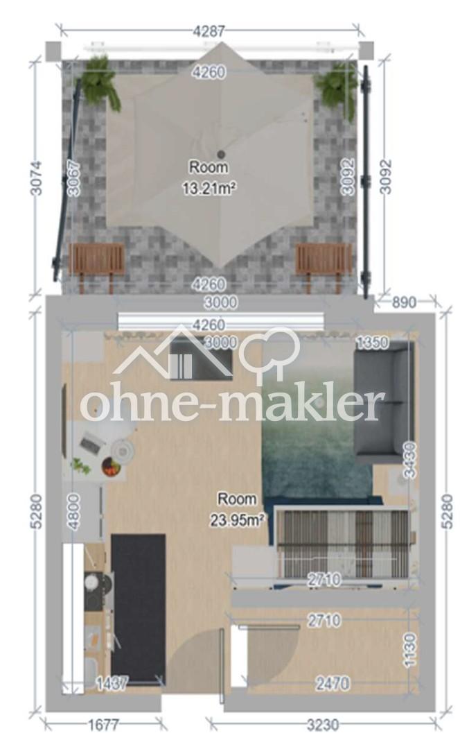 Möbliertes Appartement mit Balkon im Zulauf – alles inklusive - Photo 3