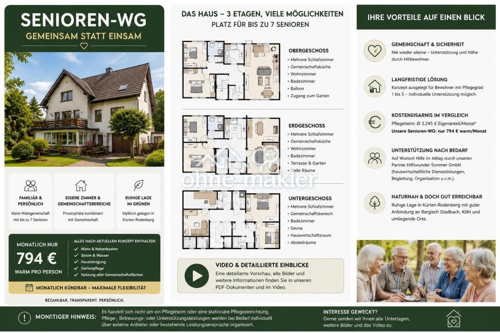 Familiäre Senioren-WG: Sicher wohnen, gemeinsam leben, Alltag erleichtern - Foto 2