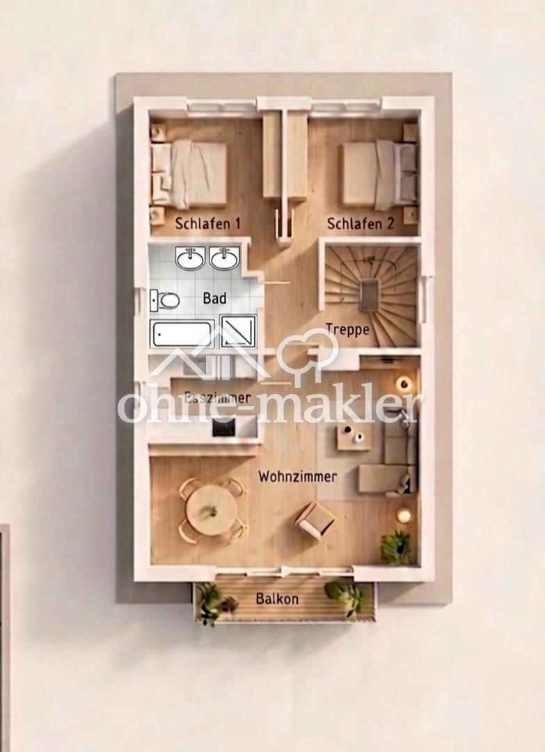 3 Zimmer DG Wohnung in Niedereschbach - Foto 4