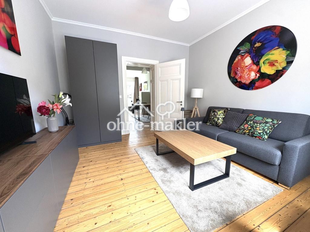 VOLLMÖBLIERTES 2-RAUM-GRÜNDERZEIT-SMARTHOME, TERRASSE, GARTEN, CITY- BESTLAGE - Photo 1