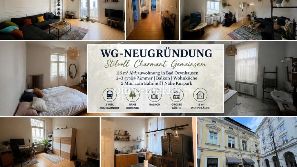 Mitten im Herzen von Bad Oeynhausen | WG-Neugründung | 116 m² Altbau | 2er oder 3er WG - Photo 1