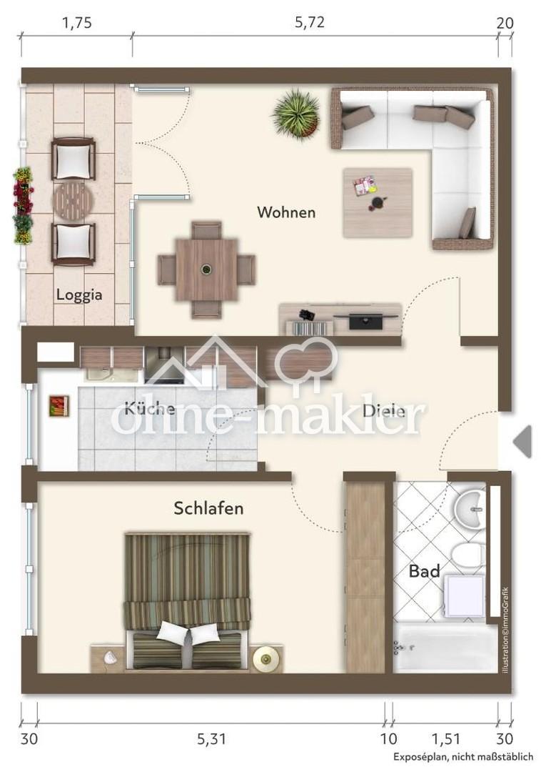 Renovierte 2-Zimmer Wohnung in guter Lage - Photo 5