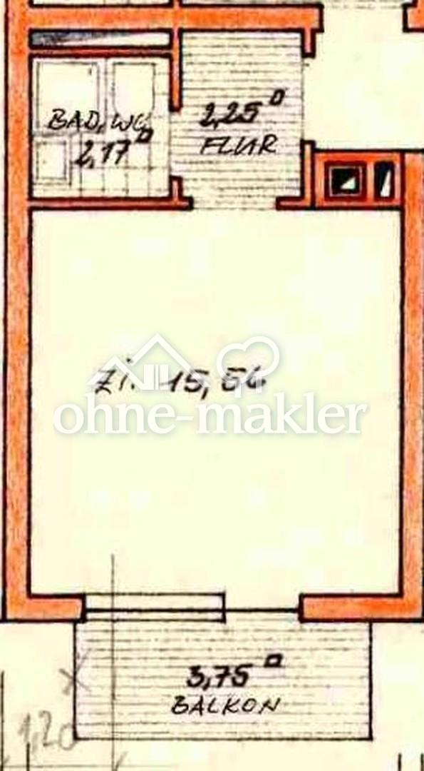 Am Woog 1-Zi-Apartment mit West-Balkon, Kitchenette, Keller, auch Studenten! - Photo 5