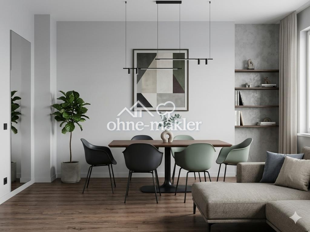 4 Raum-Wohnung, Küche+Bad mit Fenster, toller Grundriss, Gartenanteil, Einbauküche, Garage optional - Photo 3