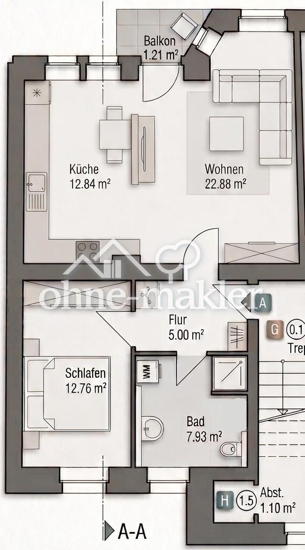 Attraktive 2-Zimmer-Wohnung mit Balkon in zentraler Lage von Schwerin - Photo 3