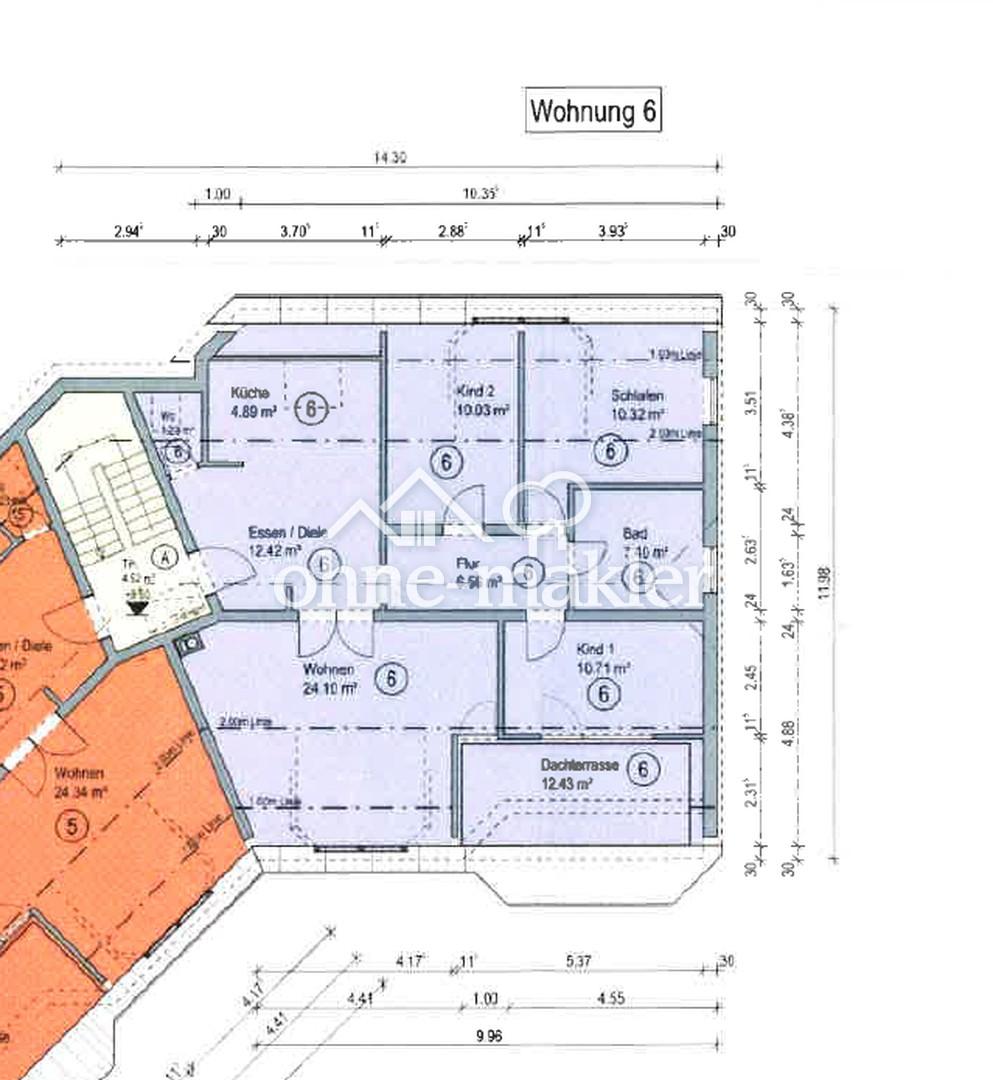 Helle, großzügige 4,5-Zi.-Dachgeschosswohnung – frisch modernisiert, neue Küche! - Foto 5