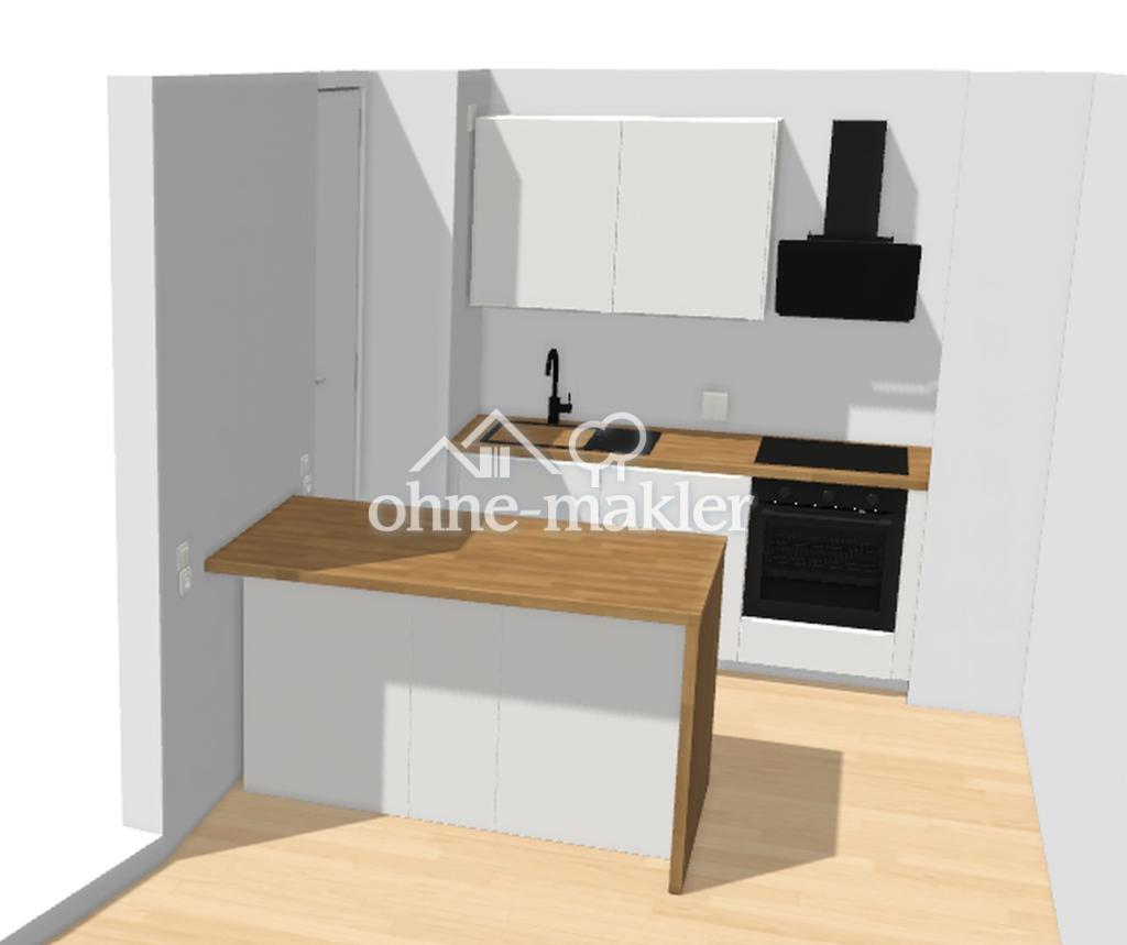 Modernisierte 1-Zimmer-Wohnung mit hochwertiger Einbauküche, Loggia, Aufzug & Tiefgaragenstellplatz - Foto 2