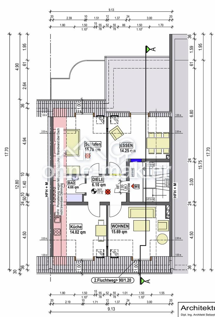 Attraktive, frisch sanierte und helle 3-Zimmer DG Wohnung (4. OG) im unteren Gründerzeitviertel - Photo 3