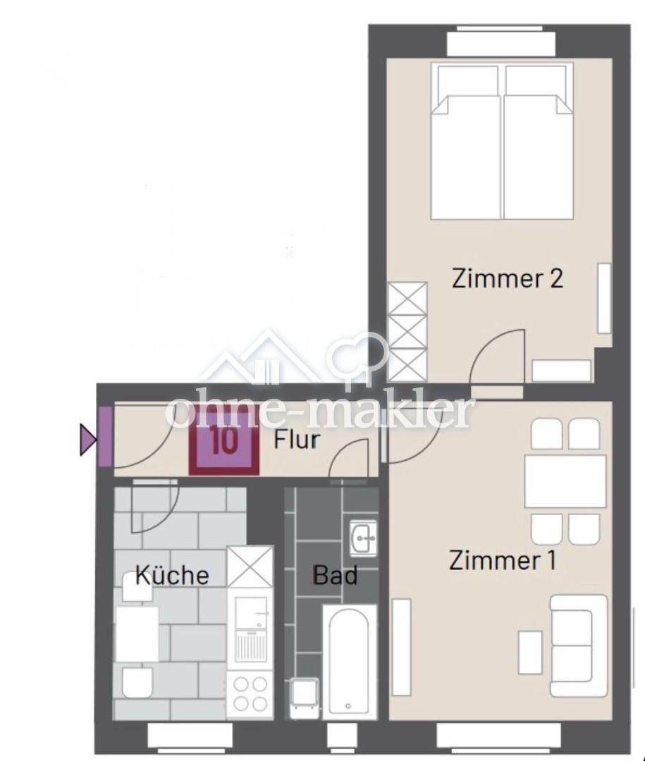 Hochwertig sanierte 2 Zimmer Wohnung - Photo 5