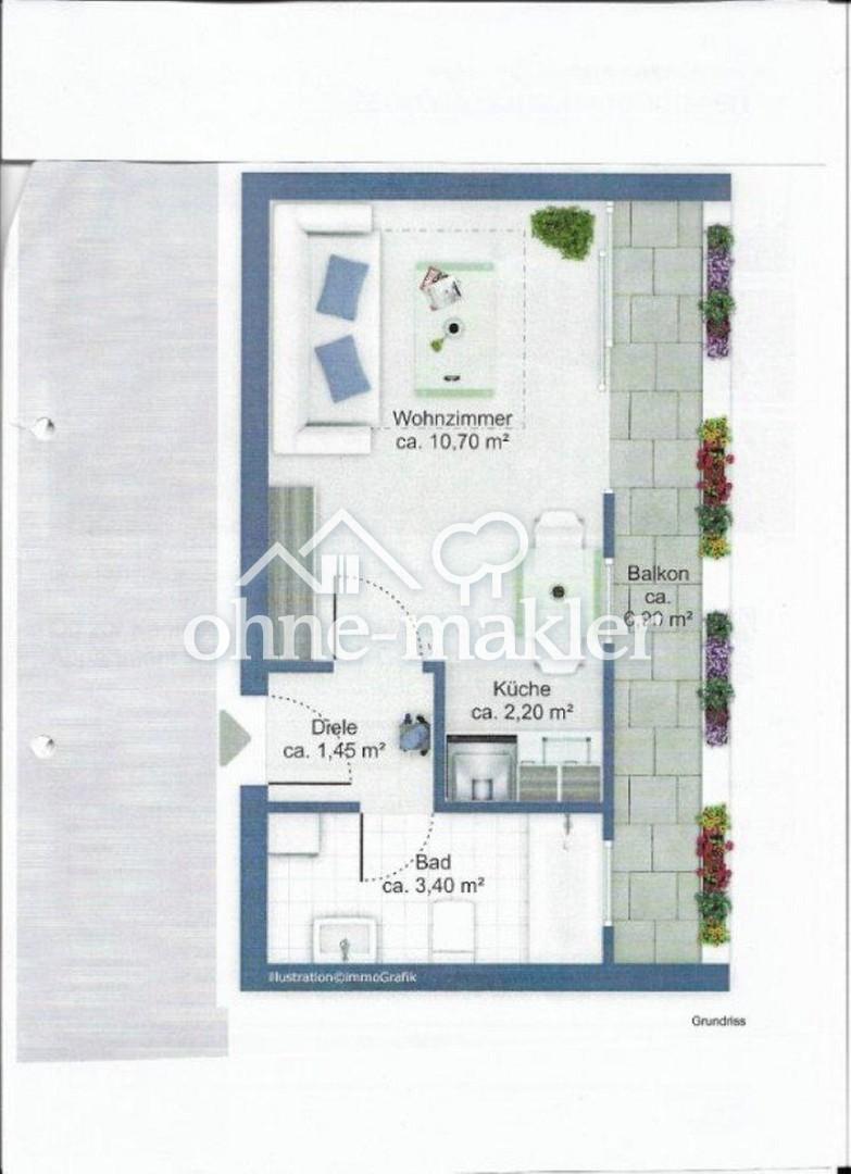 KERNSANIERTES 1-Zimmer Apartment - Vollmöbliert - Foto 4