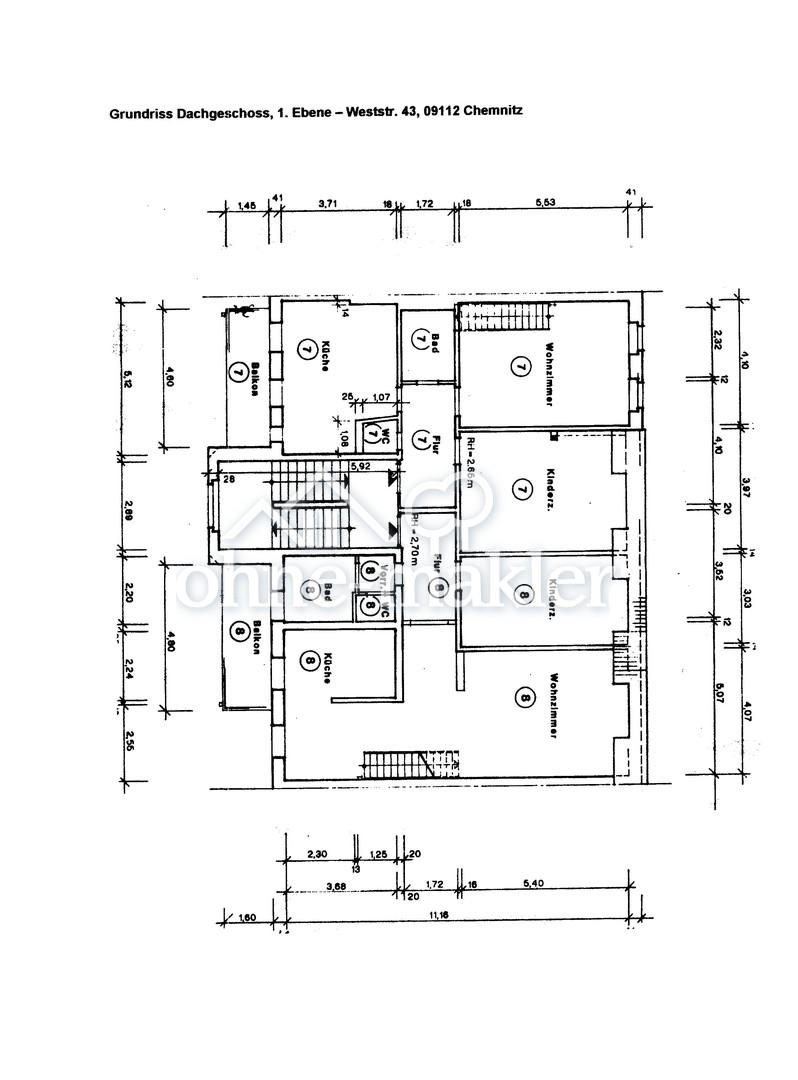 Dachgeschoßwohnung im Maisonnettestil auf dem Kaßberg - Photo 5