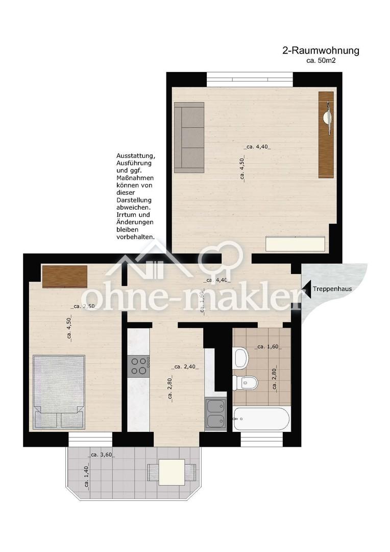 Zentrumsnah, vollsaniert, hell und ruhig mit Balkon - Foto 4