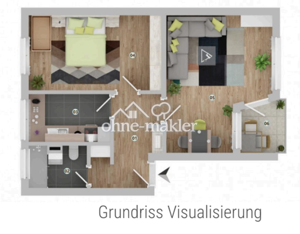 Charmante 2-Zimmer-Wohnung mit Balkon & Stellplatz in Bremen-Osterholz - Photo 3