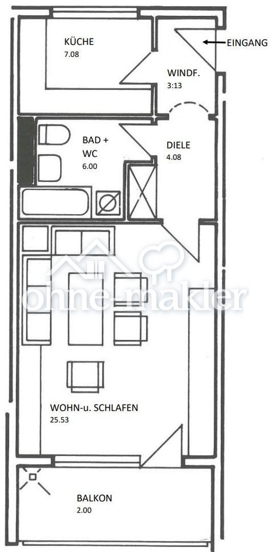 Charmante 1,5-Zimmer-Wohnung mit Balkon & Einbauküche in Bad Teinach-Zavelstein - Foto 3