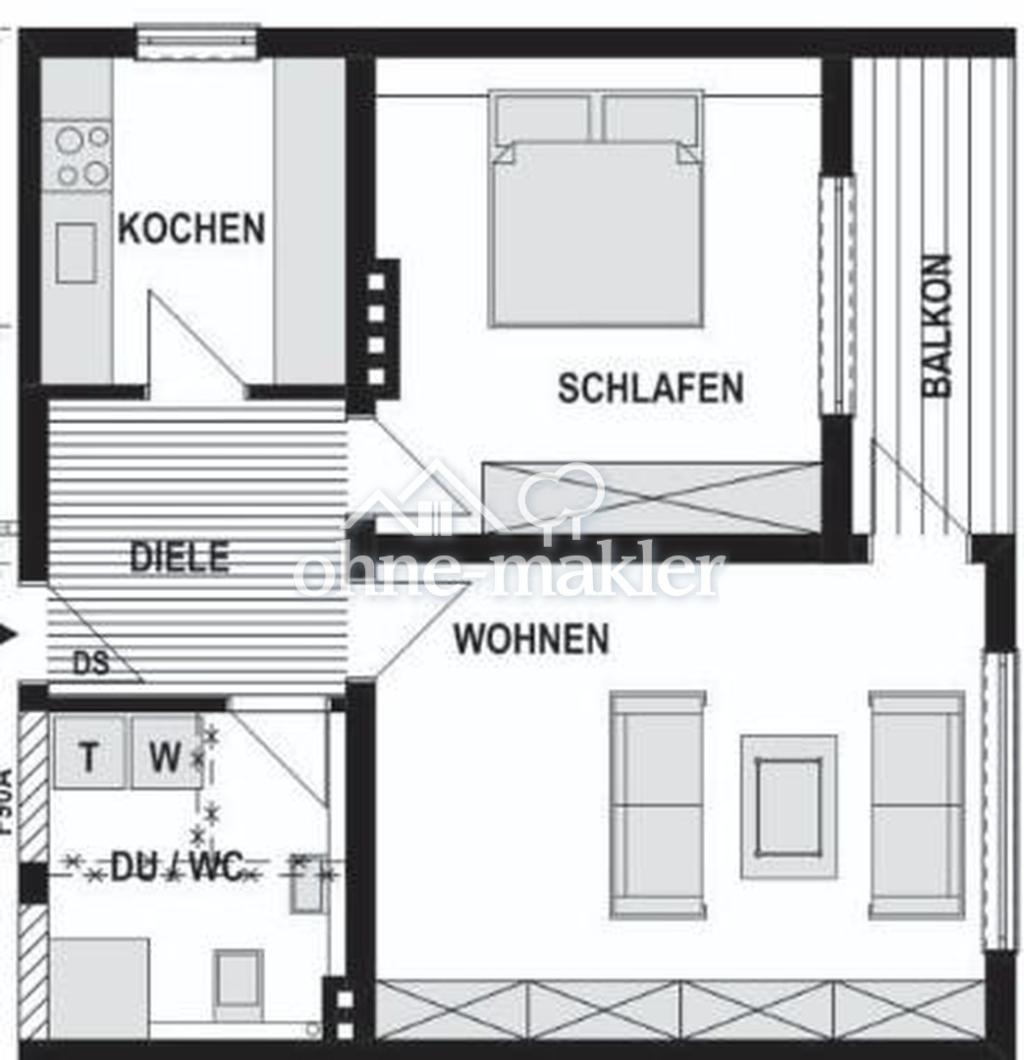 Wohnglück mit Balkon und seniorengerechtem Bad auf 57qm in Dortmund-Westerfilde - Foto 1