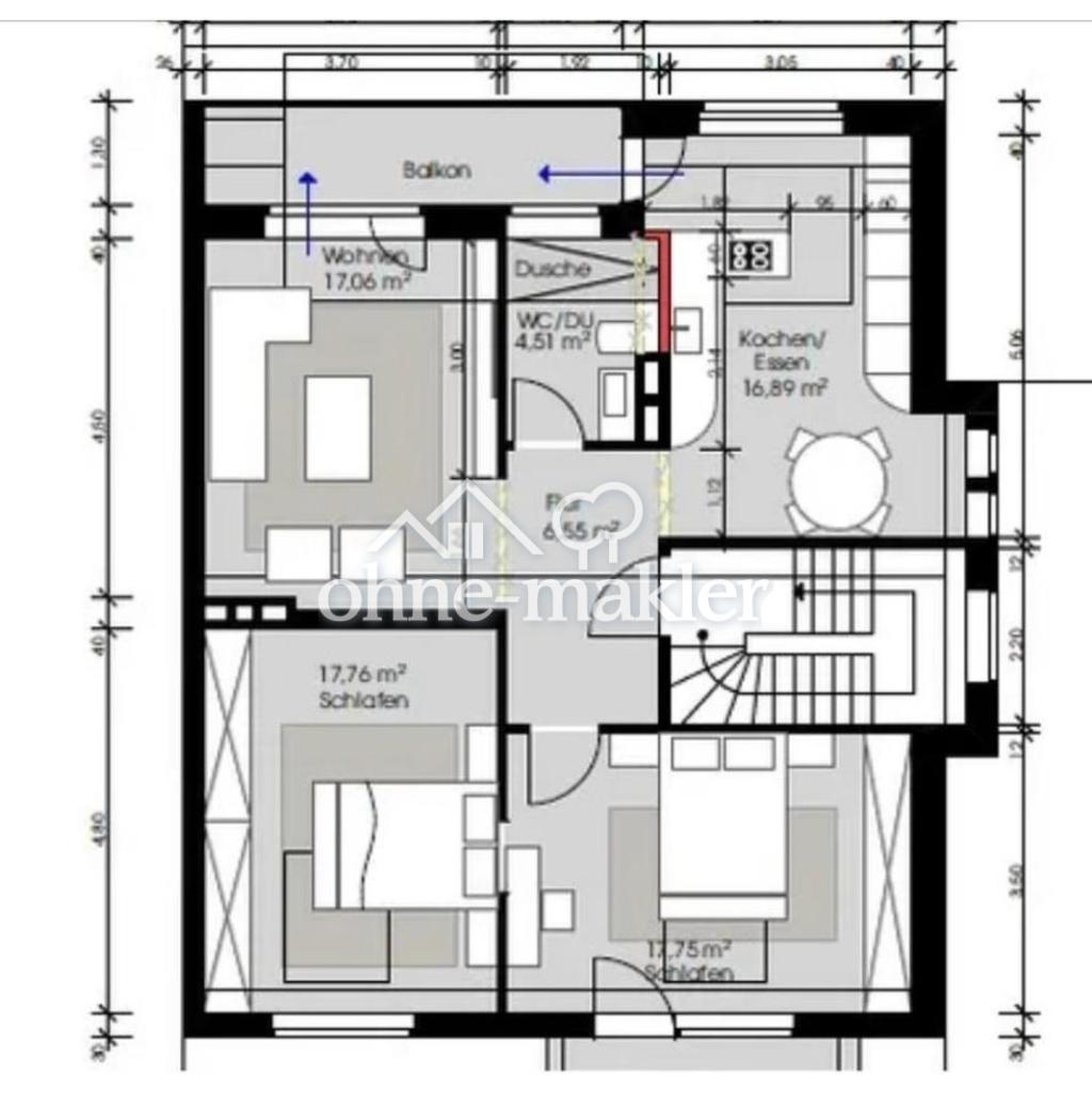 Exklusive, modern renovierte 3-Zimmer-Wohnung nahe Rhein in Köln-Deutz – ab sofort verfügbar - Foto 4