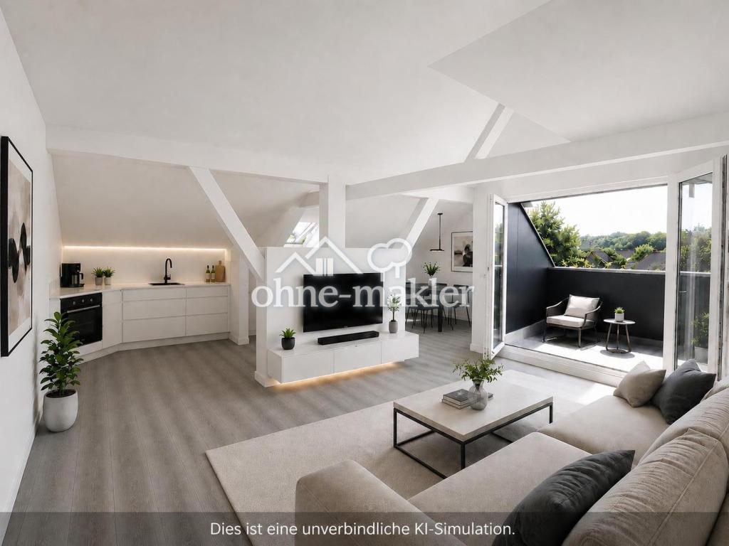 2 Zimmer KFW55 Dachgeschoss Neubau mit Loggia, FBH, EBK, Wallbox möglich - Photo 1