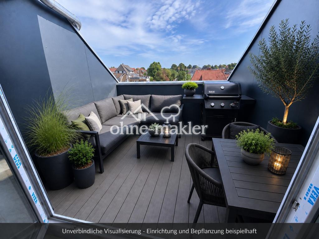 ERSTBEZUG 2,5 Zimmer Wohnung KFW55 DG mit Ankleidezimmer, Loggia, FBH, EBK, Wallbox - Photo 5