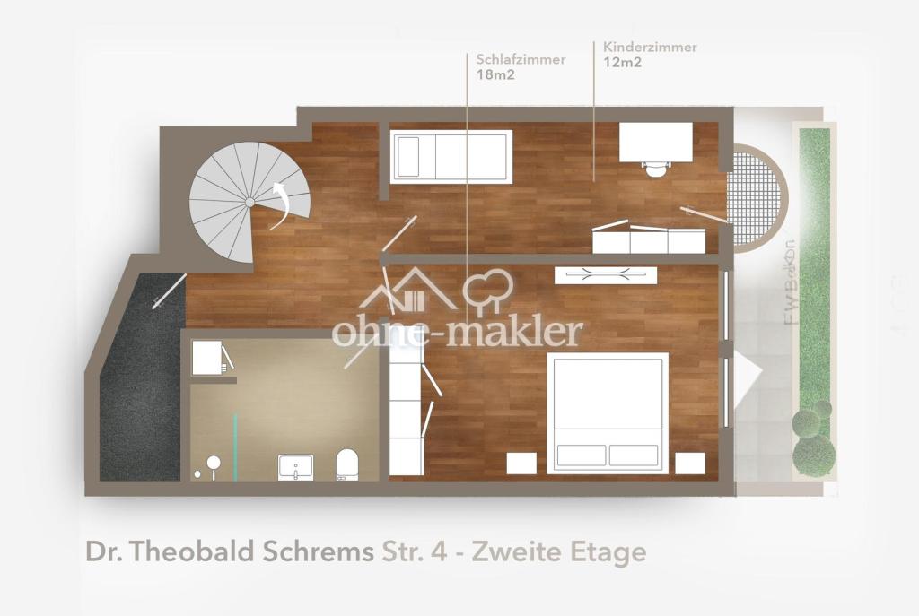 NEU RENOVIERT: Auf zwei Etagen Terrassen-Wohnung in Villenviertel Regensburg - Foto 5