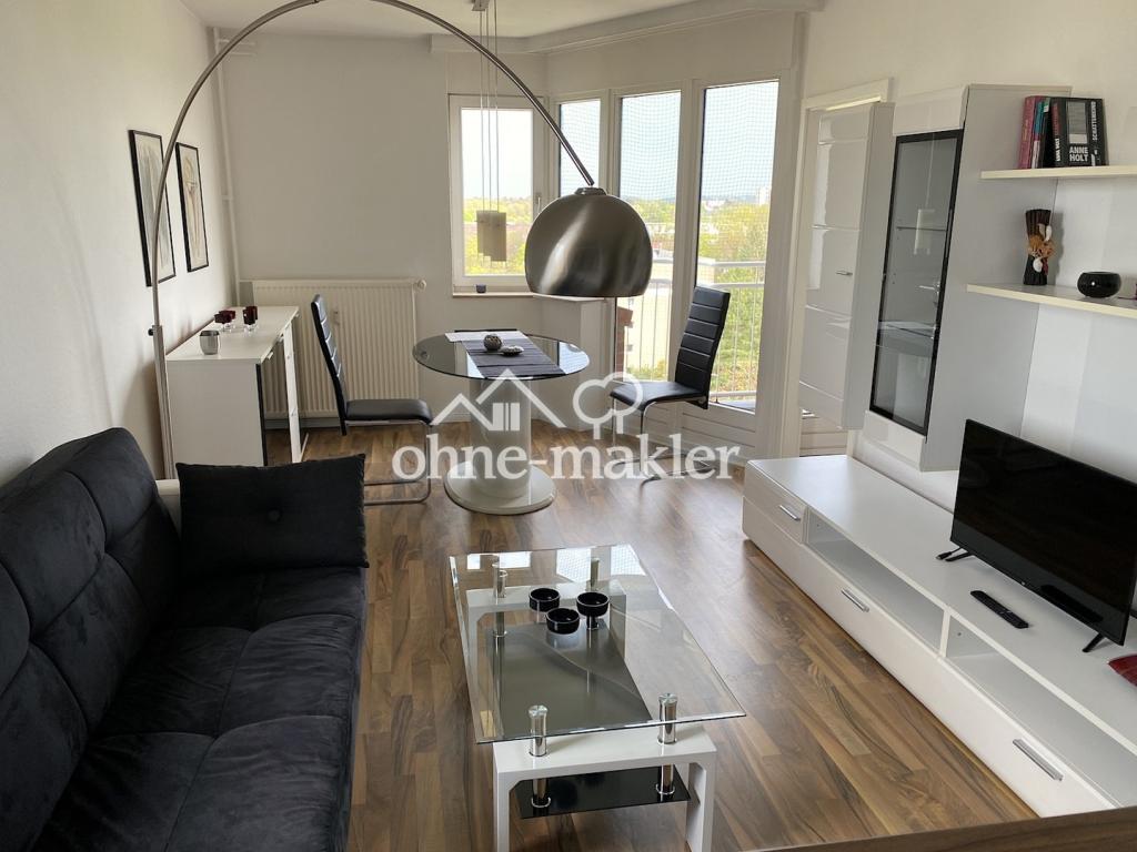 Moderne und vollständig möblierte 2-Zimmer-Wohnung mit Balkon in zentraler Lage von Norderstedt - Photo 1