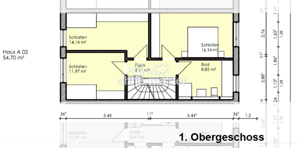 Neuwertiges Reihenmittelhaus mit ausgebautem Dachgeschoss in ruhiger Siedlungslage - Foto 2